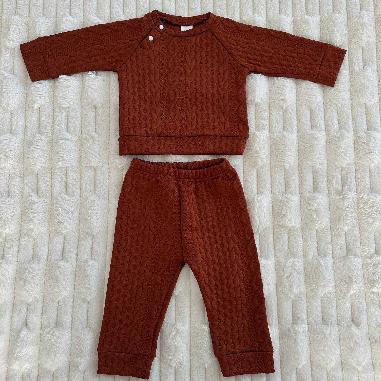Ensemble « Maille Douillette » Marron