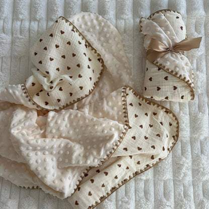 Couverture Polaire « Petit Cœur » 🤎