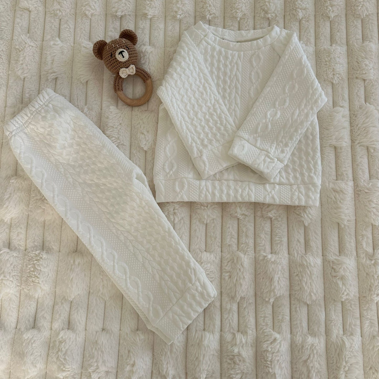 Ensemble « Maille Douillette » Blanc