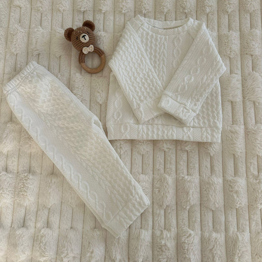 Ensemble « Maille Douillette » Blanc
