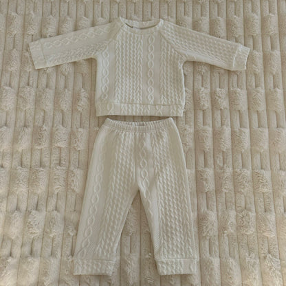 Ensemble « Maille Douillette » Blanc