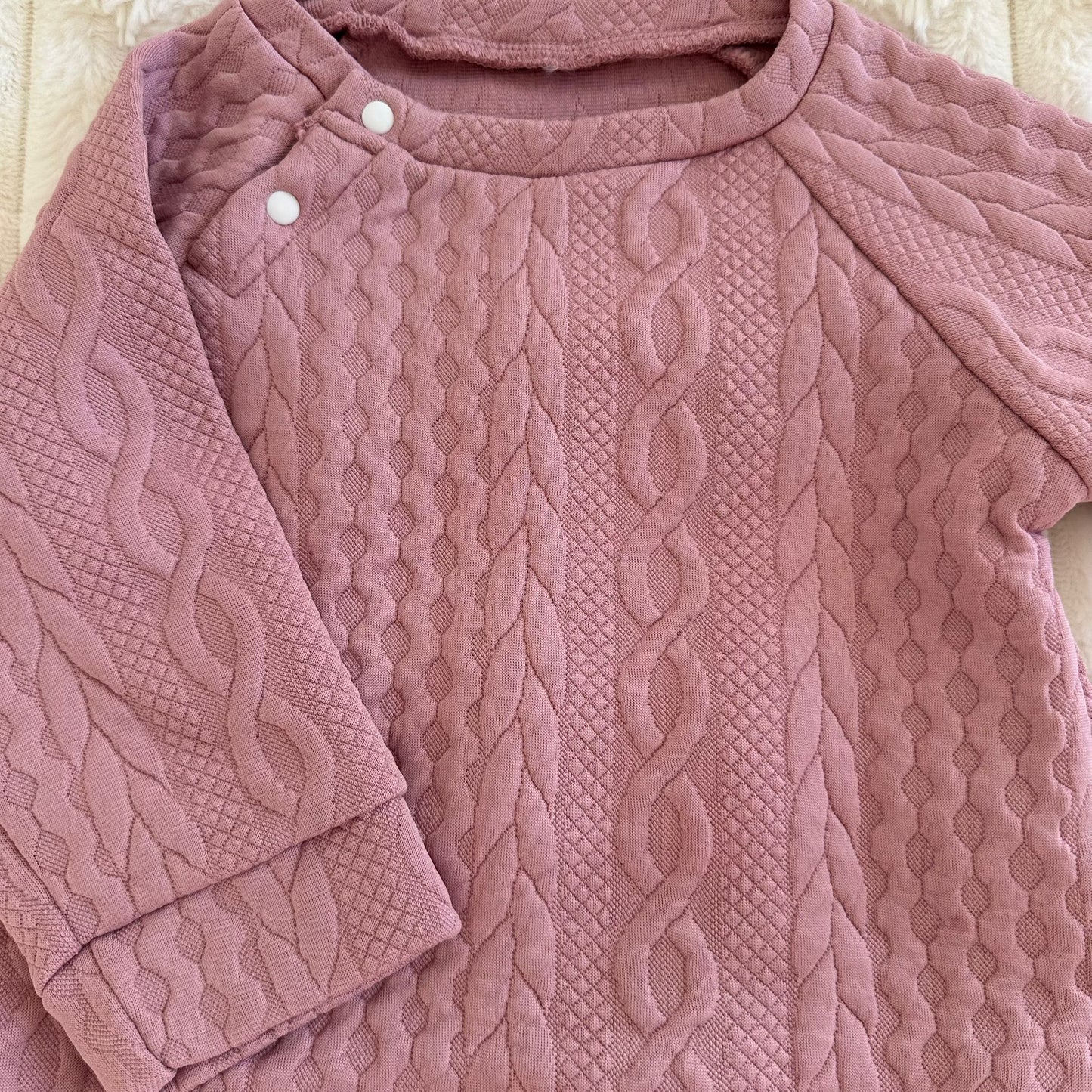 Ensemble « Maille Douillette » Rose