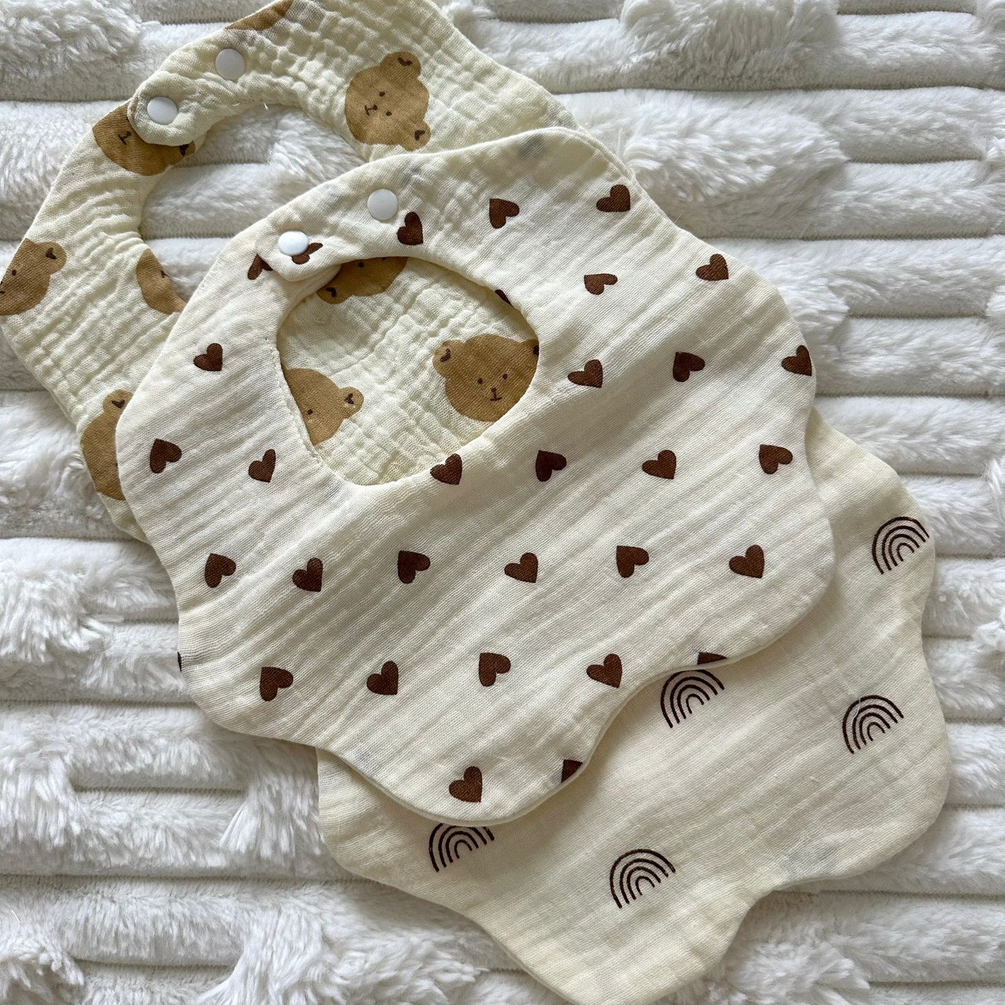 Bavoirs « Petits Trésors » – Lot de 3