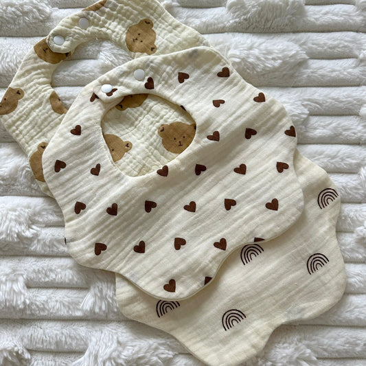 Bavoirs « Petits Trésors » – Lot de 3