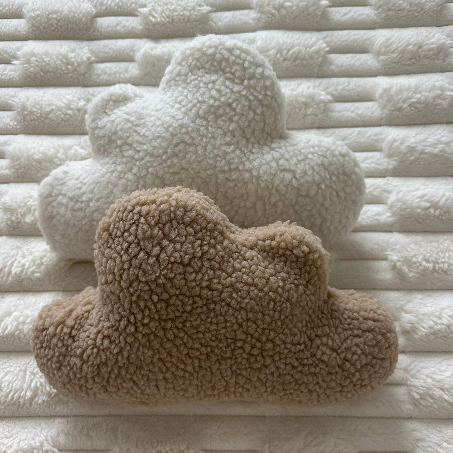 Coussins « Doux Rêves »  Lot Blanc & Beige